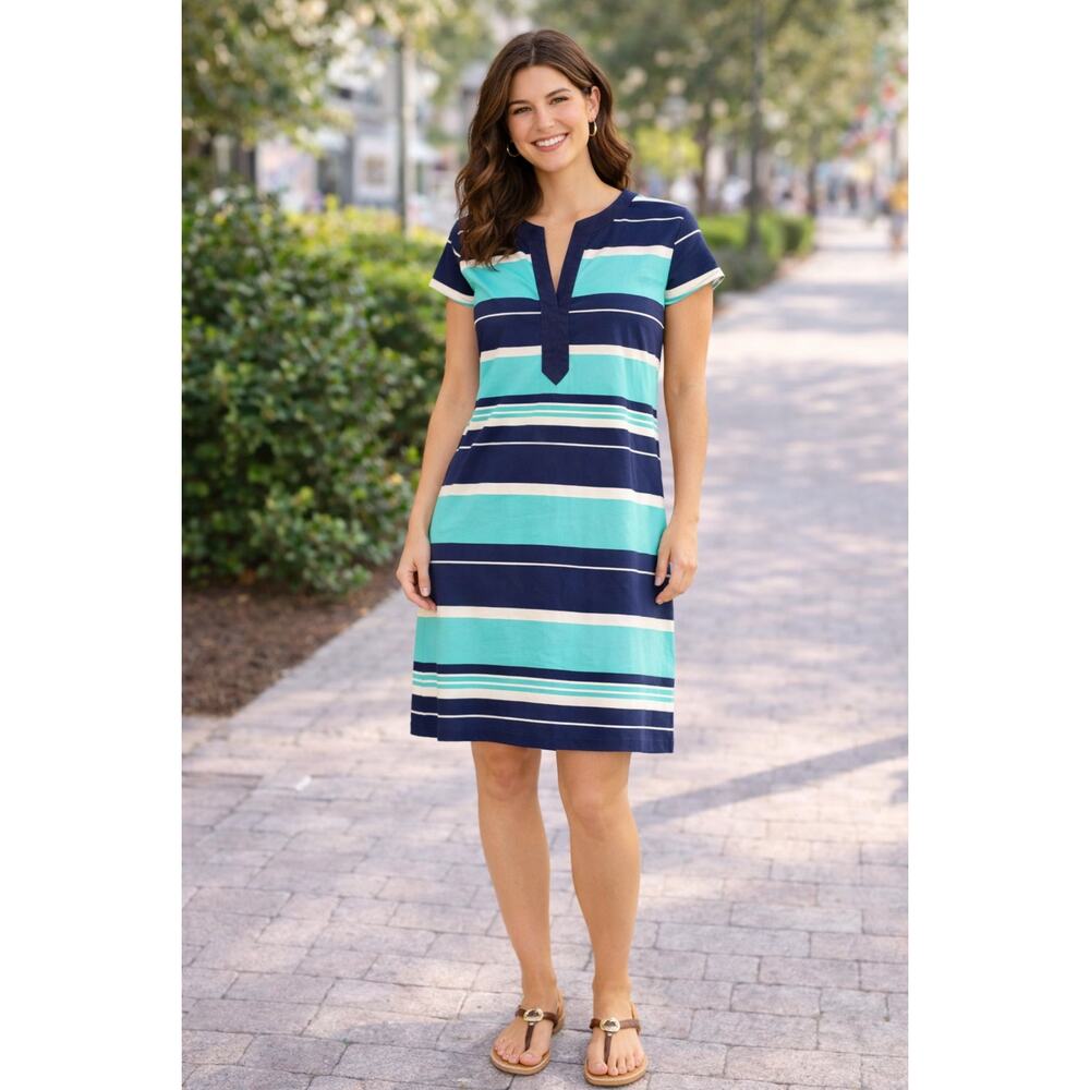 Striped Julie Brown Dress - Size 12